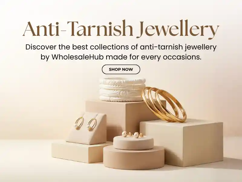 WholesaleHub founder standing inside jewellery and accessories store